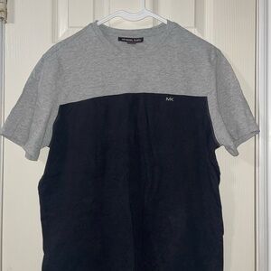 Michael Kors Two-Tone Gray and Black Tee
